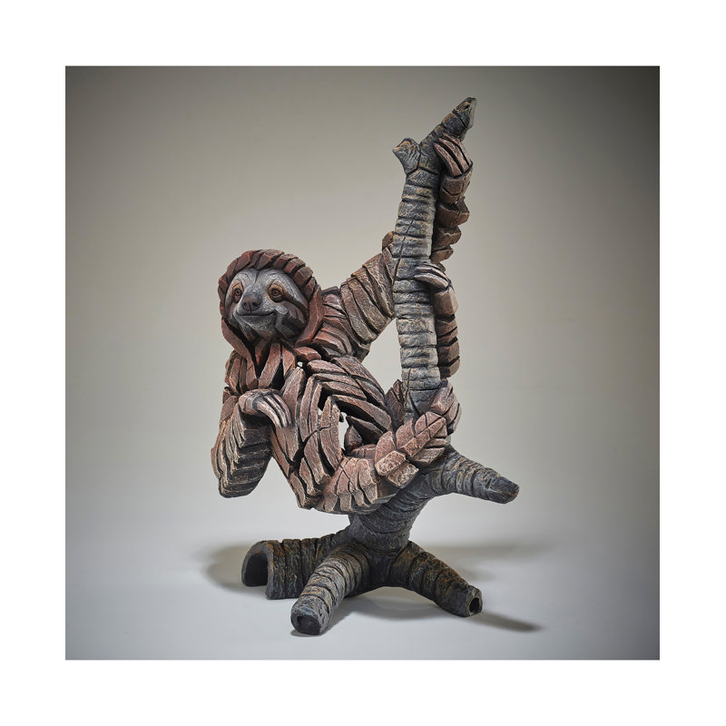 Figurine de sculpture paresseux H 18,6 po