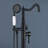 Topcraft Single Handle Floor Mounted Freestanding Tub Faucet with Handheld Shower-87221819
