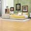 Ensemble de lit plateforme simple tapissier avec lattes TG-1397634883
