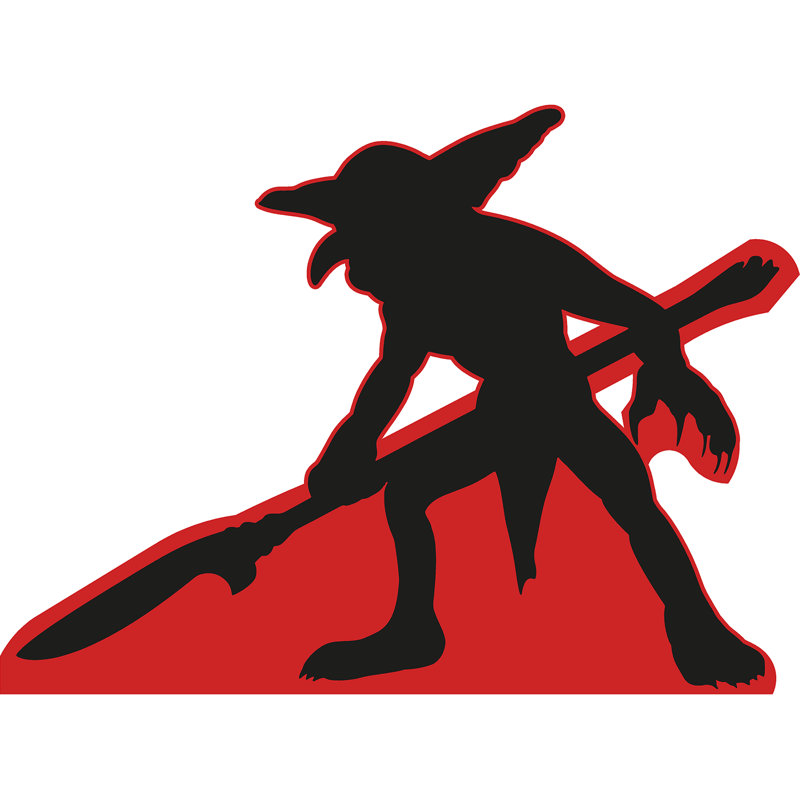«Goblin Spear Monster», silhouette fantaisiste en carton 45 po
