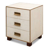 Shagreen 3 - Drawer Solid Wood Nightstand