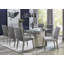 Chaise rembourrée en lin Donaho-61053362