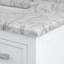 Meuble-lavabo simple 37 po avec plateau en marbre de Carrare Analena-95483647
