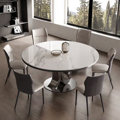 Italian style luxury round dining table sets
