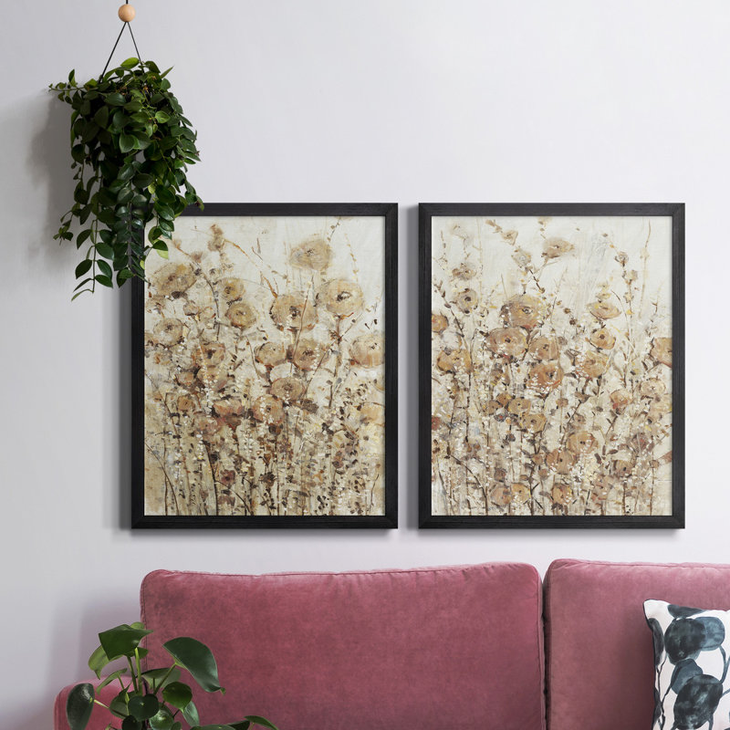 Toile encadrée de qualité supérieure Garden Edge I - prête à être accrochée