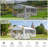 13 ft x 20 ft Outdoor Galvanized Steel Party Tent - Heavy Duty Removable Sidewall Wedding Tent-106265361