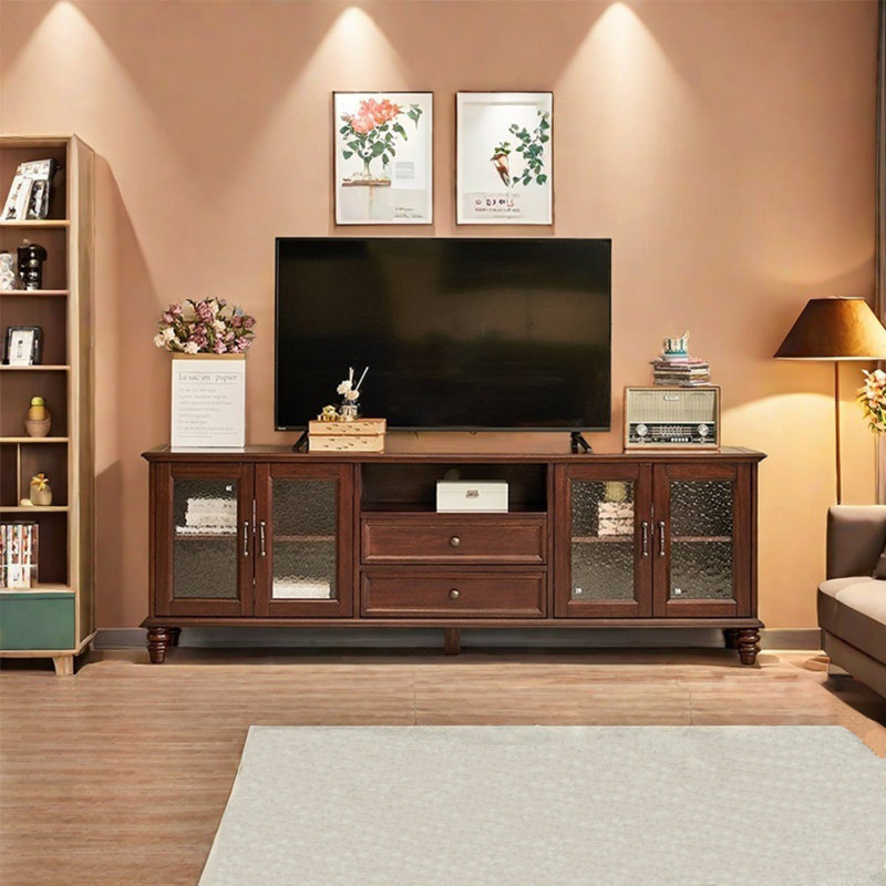 Meuble télé de luxe de style américain, 78.74"