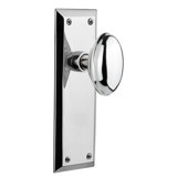 New York Plate with Homestead Door Knob