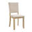 6 Piece Dining Table Set with Bench, Wooden Rectangular Kitchen Table Set with Bench and 4 Upholstered Chairs, U-shaped base