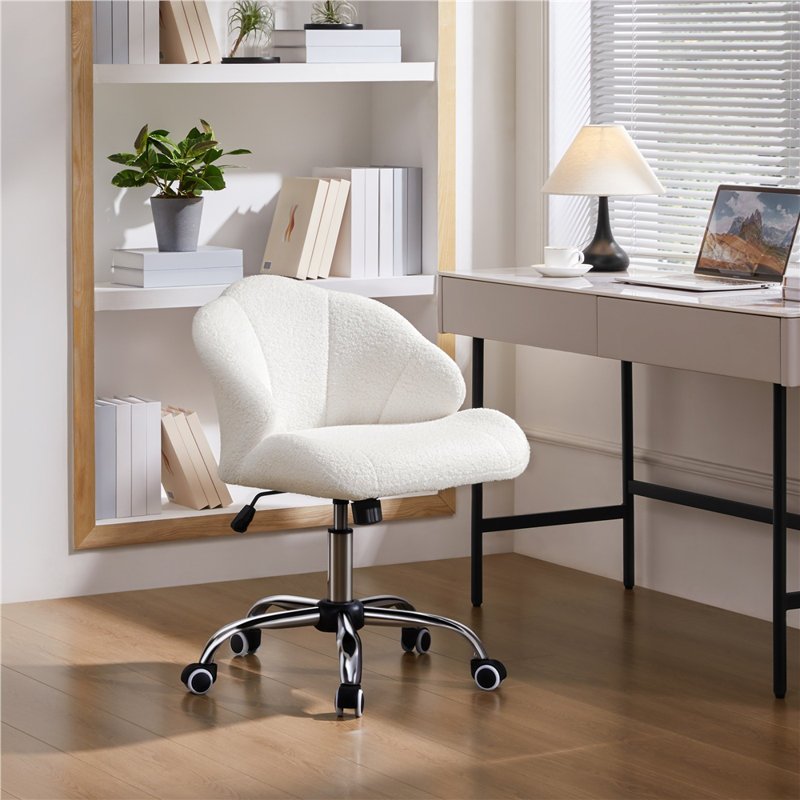 Desk Chair, Polyester Snowy