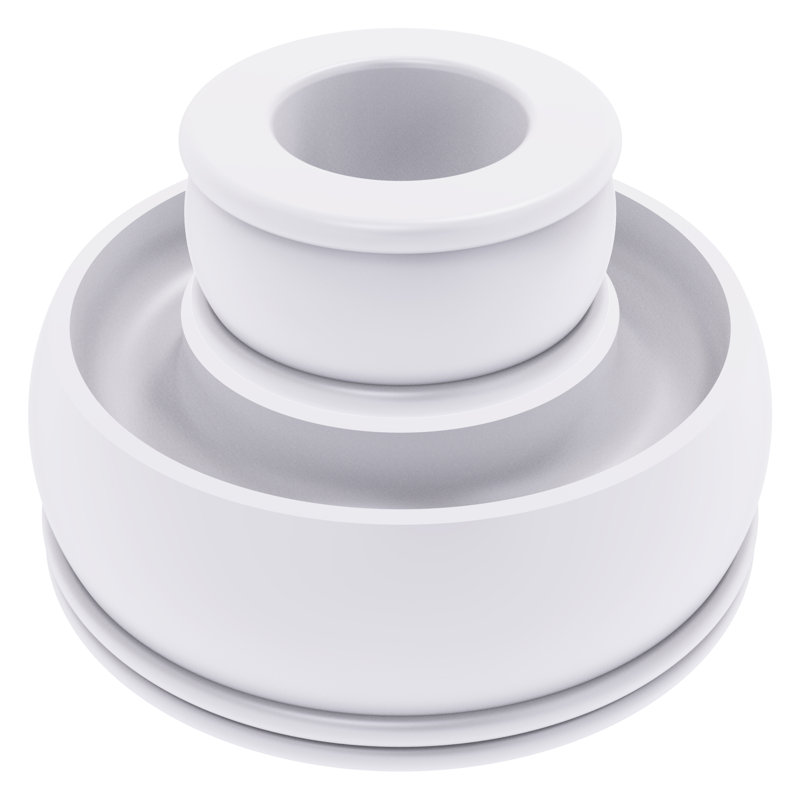 Photophore en laiton 1,75 po, Blanc mat
