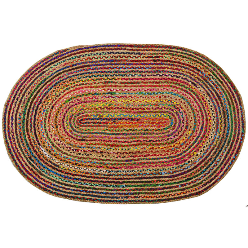 Oval Roberta Hand Woven Area Rug, Oval 90 x 160cm