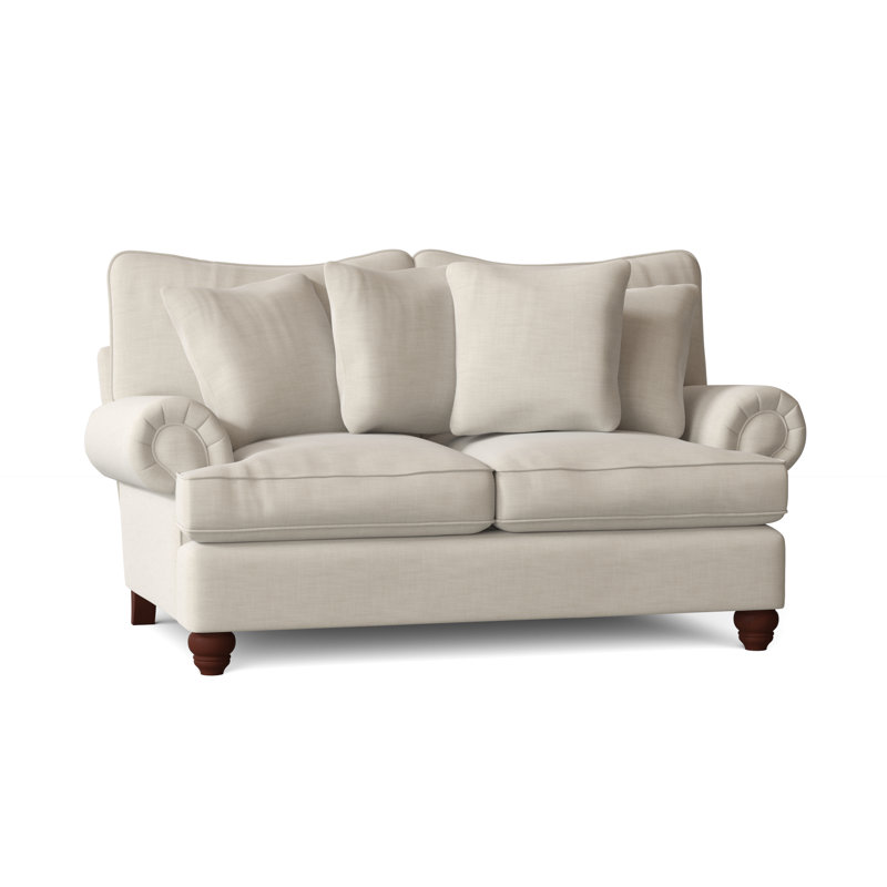 Woodburn Loveseat, Aberdeen 9 Brown Velvet, Manhattan, No