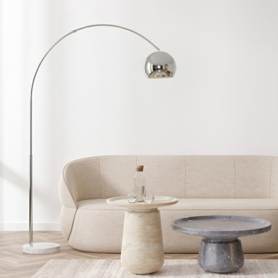Lampe sur pied à DEL arquée 75 po Olivia