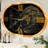 THE GEARS CLOCK Wall Clock with Real Moving Gears PO-LI_ 27 in Round WOOD-BLACK