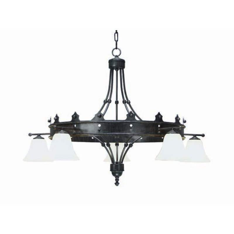 Strada 5 - Light Chandelier, Antique Iron Gate