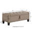 Repose-pieds rembourré de style moderne Mid-Century l 45 po-1497658078