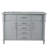 Aimee-Lynn 48 Double Vanity With White Carrara Marble Top-1425263117