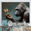 «Gorillas Gentle Touch», impression sur toile