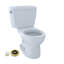 Toilette ronde deux pièces Eco Drake® 1,28 GPF (économe en eau) (siège non inclus)