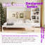Grand lit escamotable avec compartiments de rangement, cadre de lit mural, lit plateforme pliable avec tiroir et tablettes-1611990428
