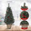 7.6' H Lighted Artificial Christmas Tree