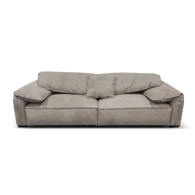 Canapé modulaire gris en polyester, Gris, 4, H 32,68 po x l 110,24 po x P 45,28 po