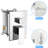Wall Mounted Dual Shower - Finish, With Rainfall Head And Handheld Stainless Steel , 360 Adjustable Spray For Relaxing Experience