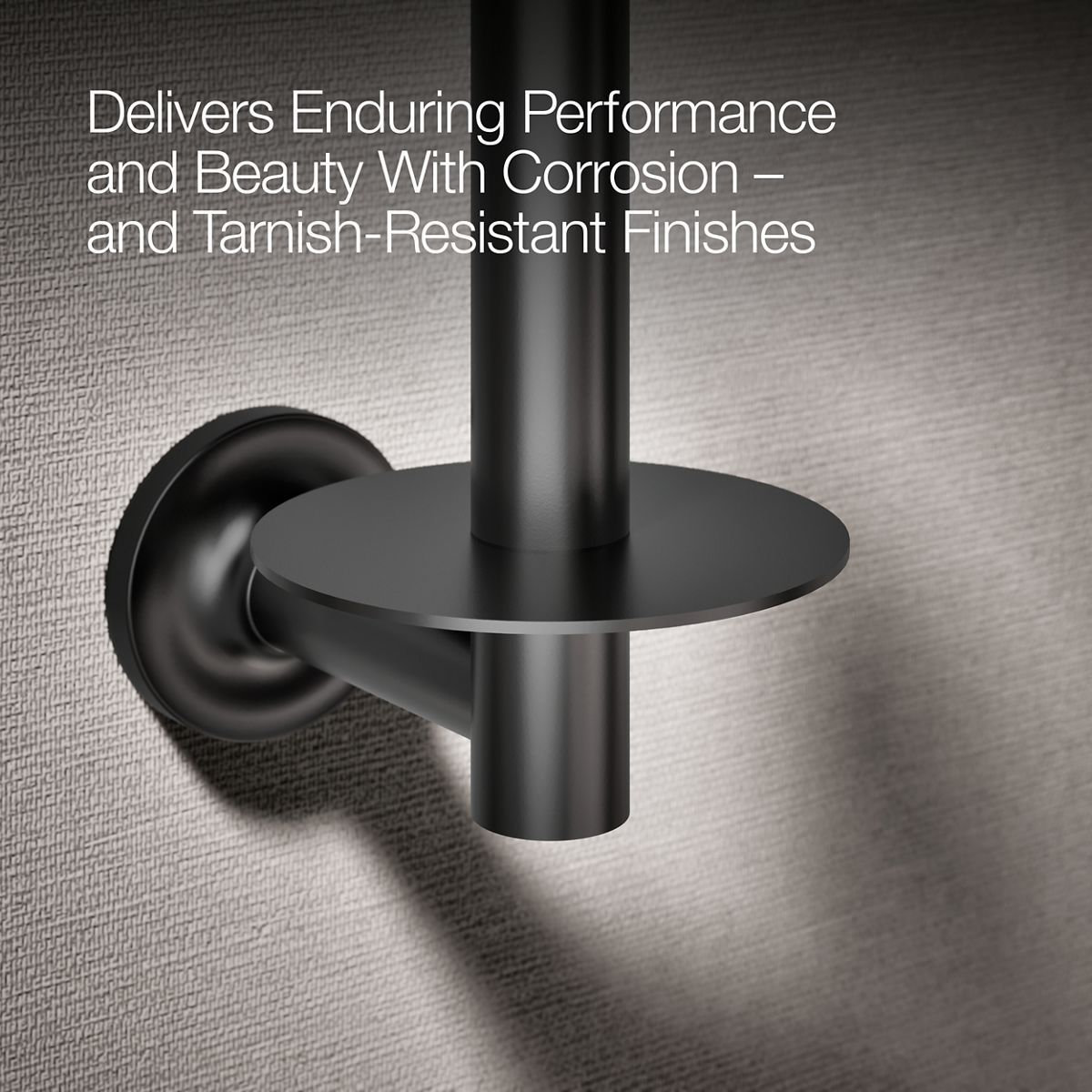 Purist Vertical Toilet Paper Holder, Matte Black