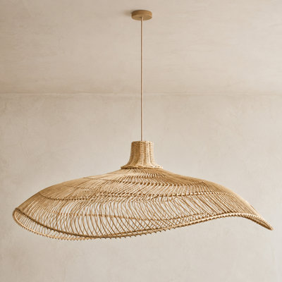 Scarlet Handwoven Rattan Pendant Shade