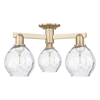 Arcadia - Dexter - 3 Light Semi-Flush Mount