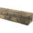 Reclaimed Axed Cut Faux Wood Fireplace Mantel, 7 1/2"H x 9 1/2"D x 90"W, Smokey Brown Finish-129989809-96388723