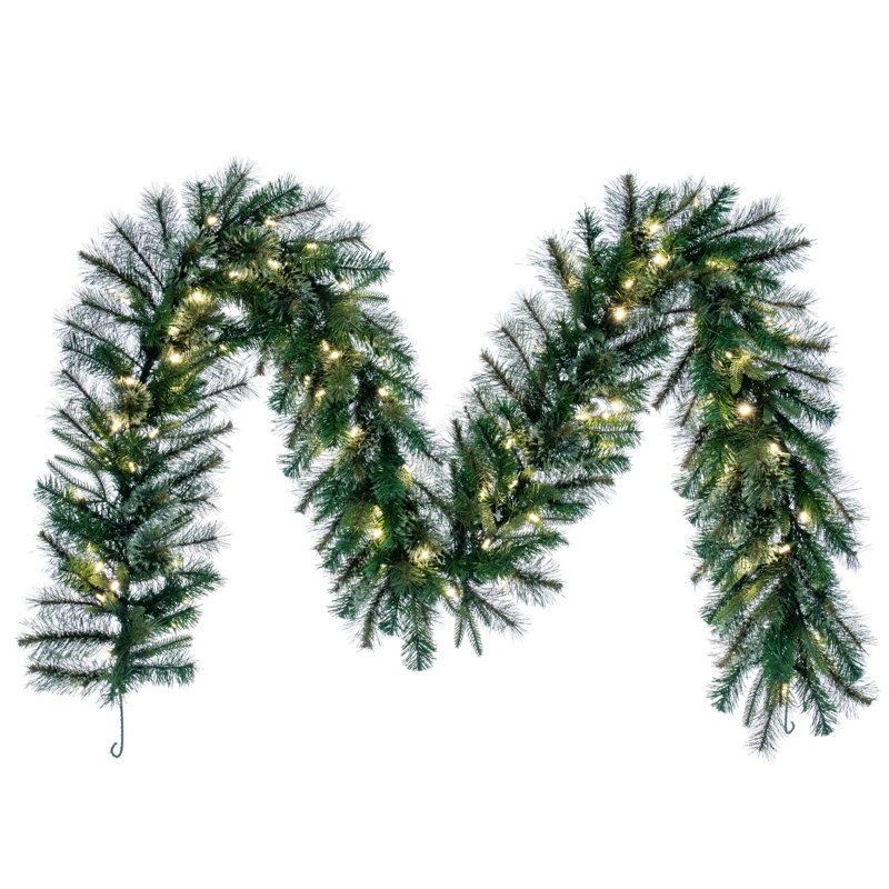Guirlande de Noël pré-éclairée, Vert