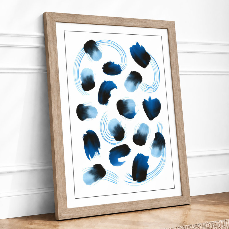 Quiet Rhythm Minimalist - Framed Print, A3 - 42.0 x 29.7 cm, Oak