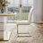 Modern Parsons PU Leather & Steel Dining Chair-1287692856