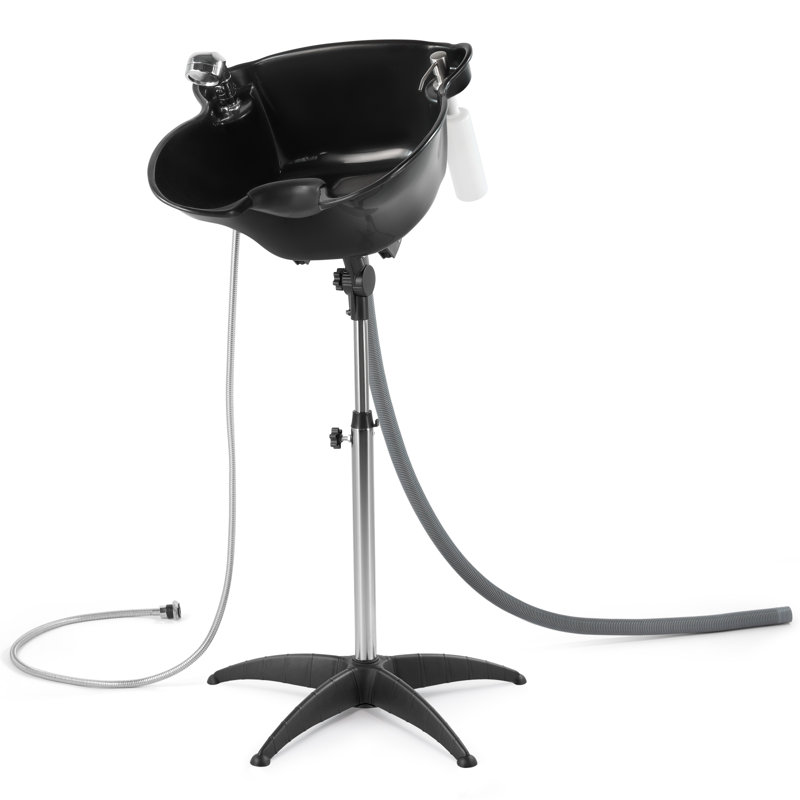 Artist Hand Adjustable Height Portable Shampoo Bowl Salon Sink With Drain