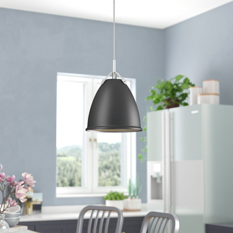 Cherrelle 1 - Light Single Pendant, 13.25" H x 10" W x 10" D, Graphite