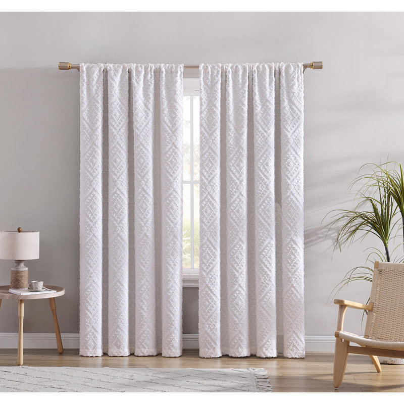 Panneau de fenêtre simple occultant avec passe-tringle Swift Home, Ivoire, L 54 po x L 84 po