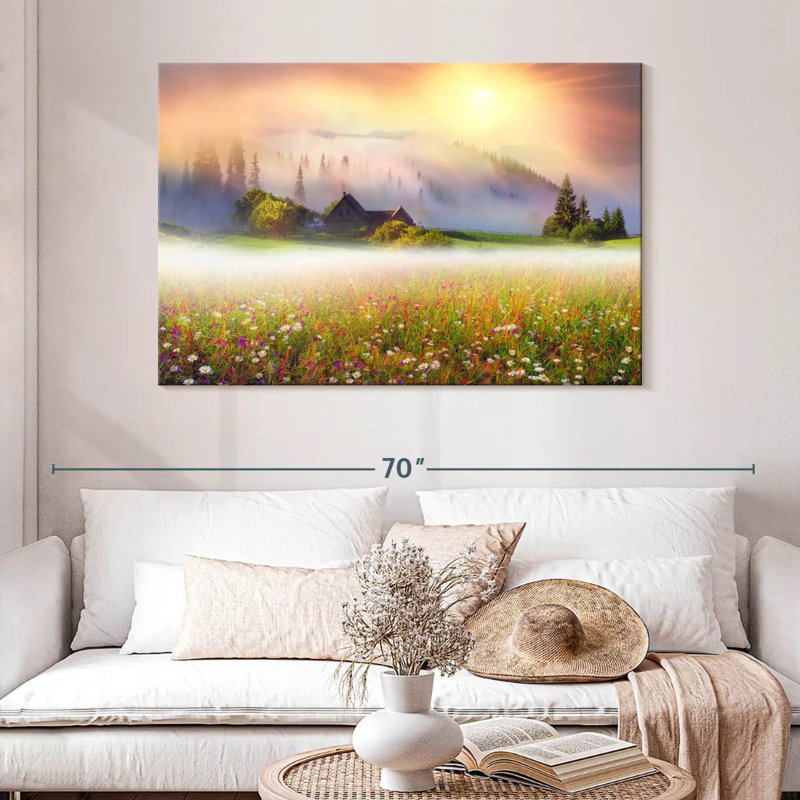 Alvord Ukraine Flower Field, 32" H x 48" W