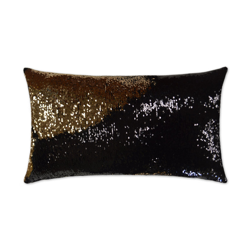 Hylee Fabric, Black/Gold