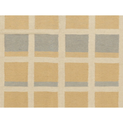 Tapis zone beige handwoven à tissage plat