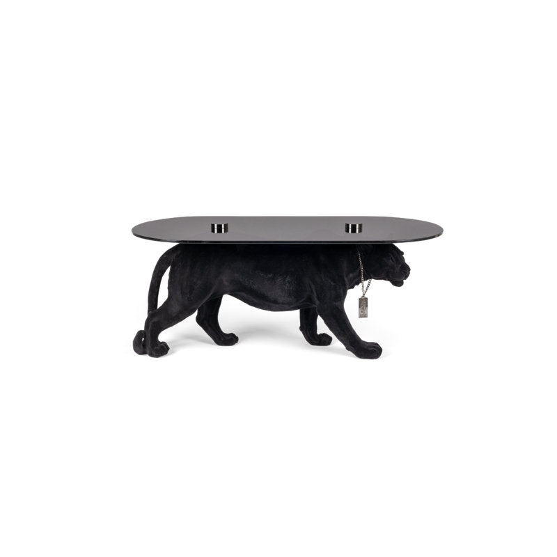 Dope As Hell Coffee Table, Black Top/Black Base