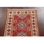 Tapis de couloir rouge en laine noué à la main de conception unique 1 pi 11 po x 5 pi 7 po New Age
