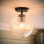 Springlake Glass Semi Flush Mount-1350216185