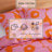 Marimekko Unikko Cotton Red Duvet Cover Set-125370880-34935267