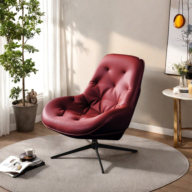 Lakshman, Dark Red Faux Leather