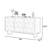 Dining room storage sideboard cabinet
