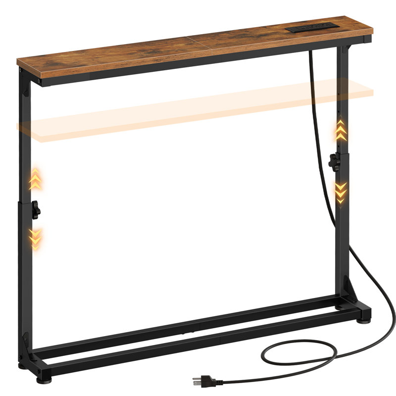 Console étroite à hauteur réglable