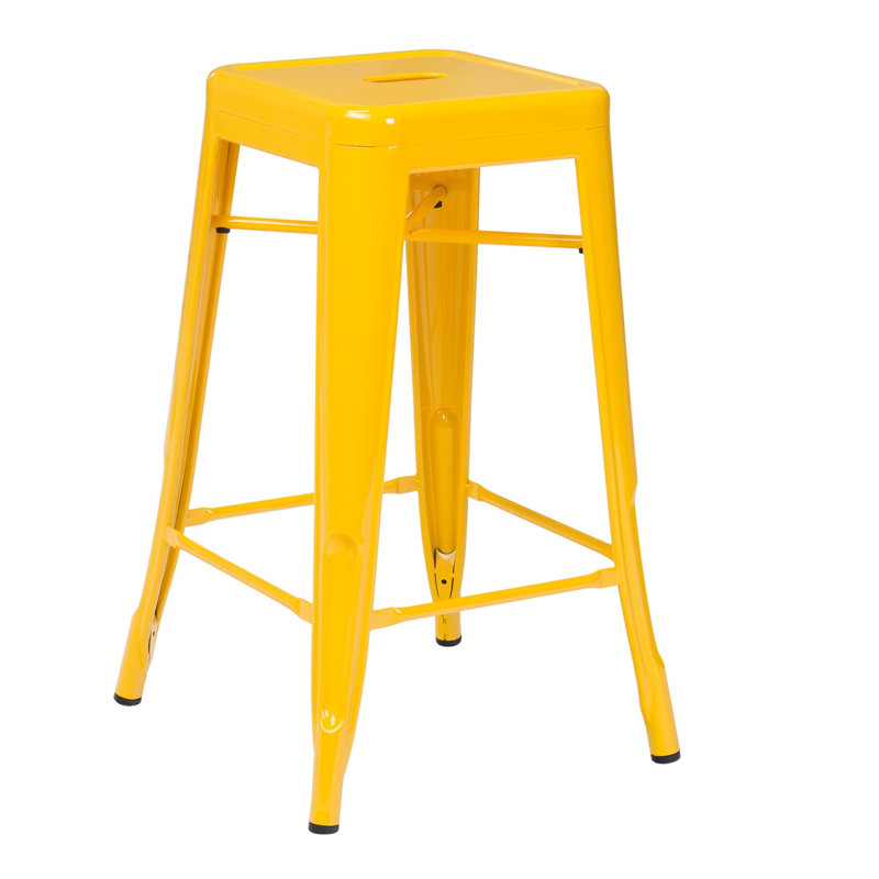 Tabouret Cheryllynne, Tabouret de comptoir (siège d'une hauteur de 26 p, Jaune