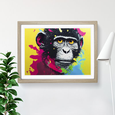 Monkey Splash - Single Picture Frame Print